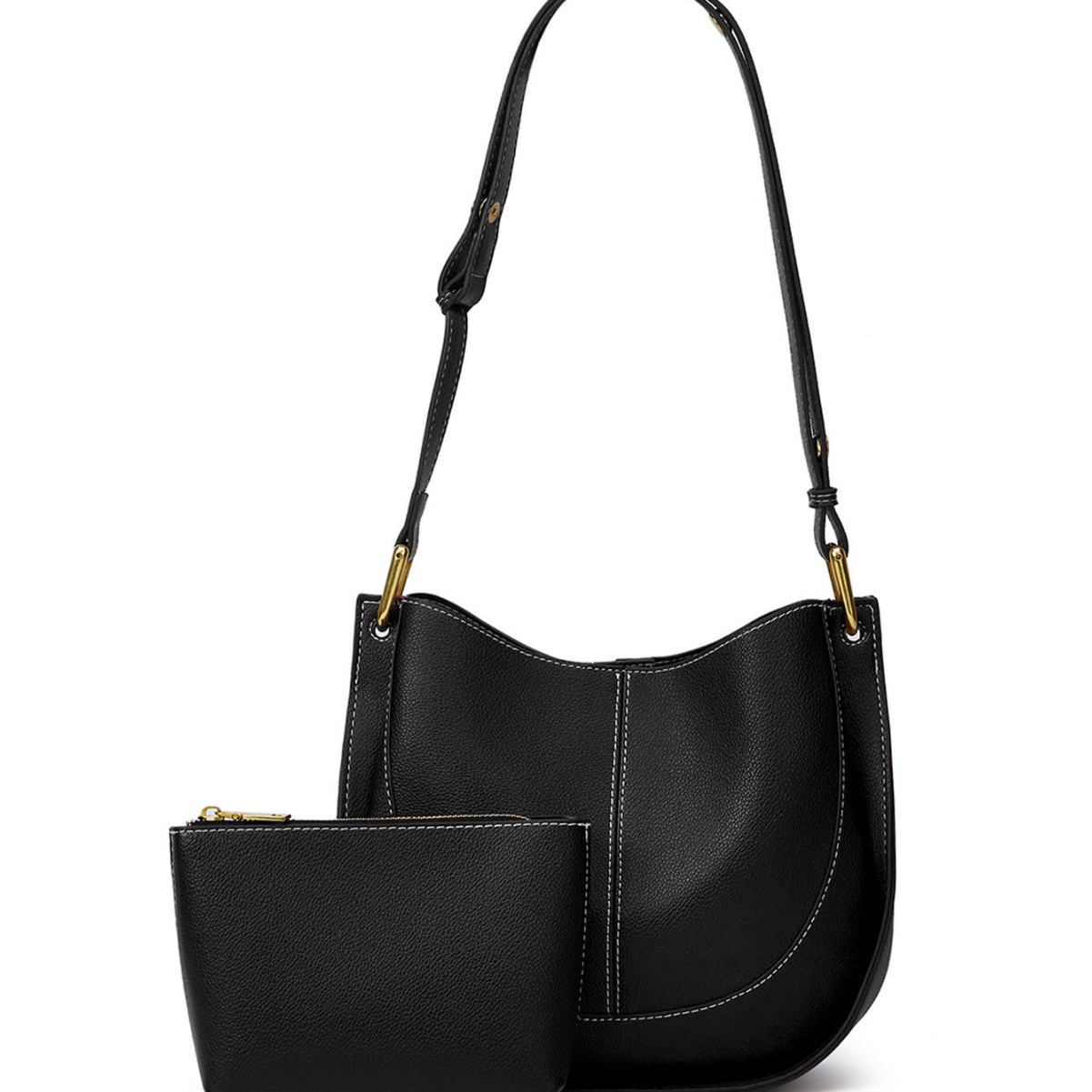 Women's Autumn 2025 Soft Leather Niche Luxury Handbag New Trendy Saddle Bag Large Capacity Shoulder Crossbody Bucket Bag - Thumbnail 5