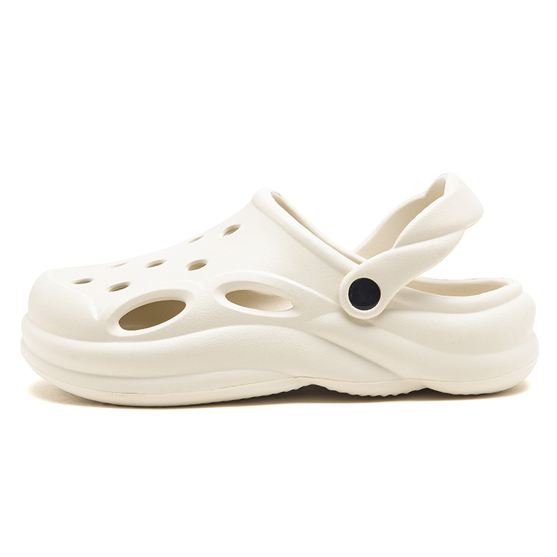 Augu Shi Dengdong zapatos para mujeres 2026 nuevo verano usar sandalias de mitad de fondo grueso dos zapatos de playa de cabeza