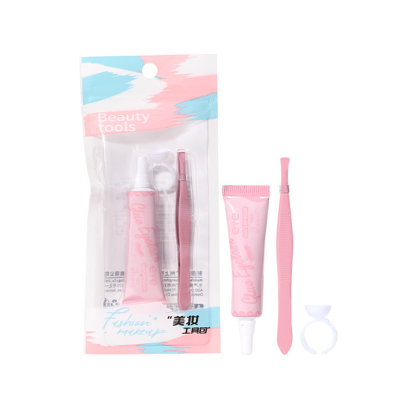 LMLTOP herramienta auxiliar de pestañas falsas 3 piezas set de belleza de estilo natural set de taza de cejas set de agua SY027