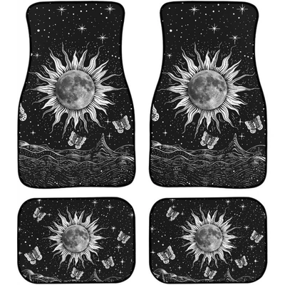 Avtomobil döşəmə paspasları — Anti-Slip - car-floor-mat-45-33444468cm-two-pairs-four-pieces-in-total
