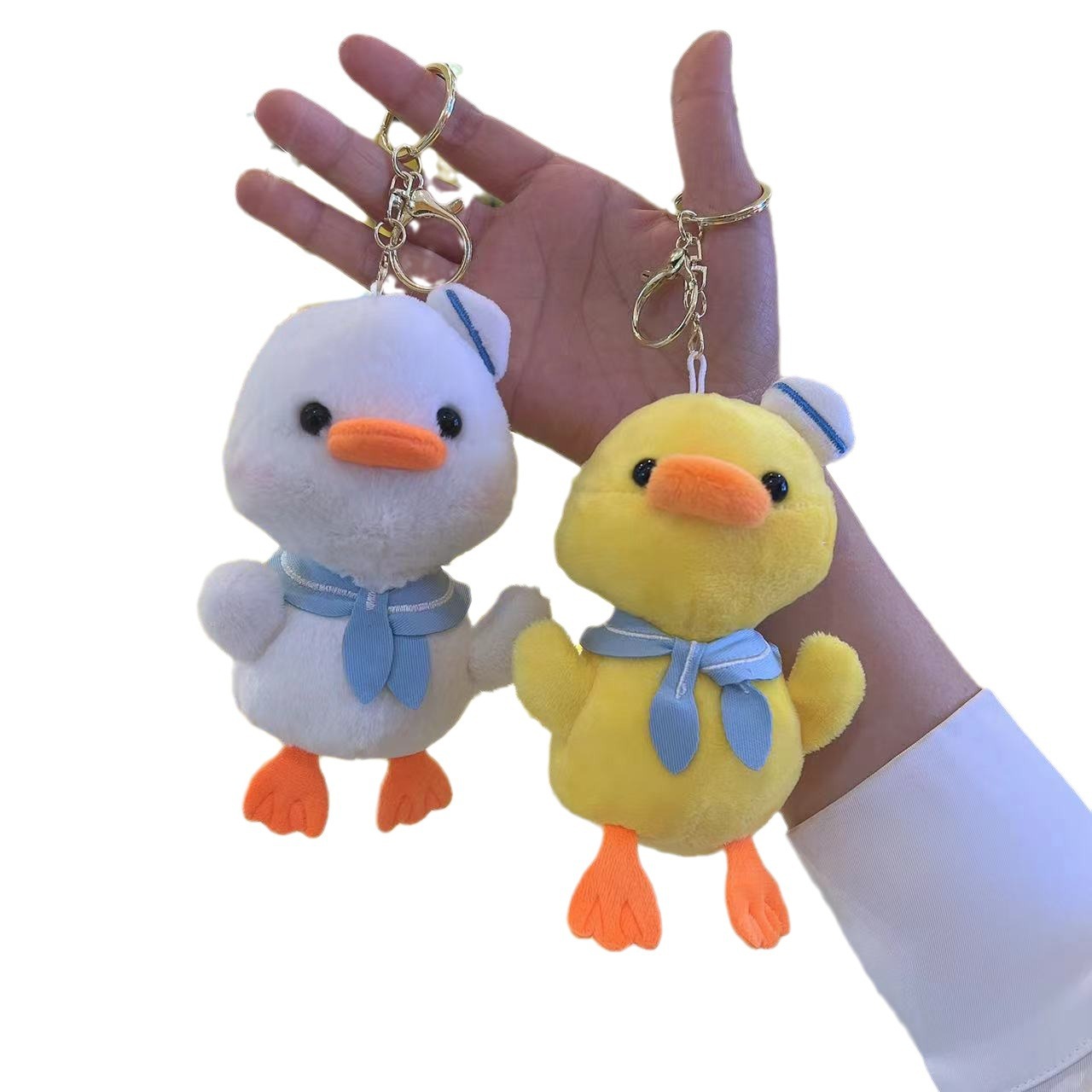 Tiktok viene en pato llavero muñeca bufanda pato muñeca felpa colgante bolsa colgante al por mayor