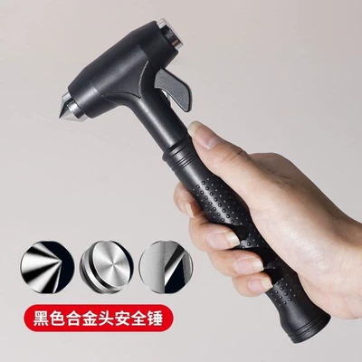 Car safety hammer and Qəza çəkici - black-regular-model-without-lights