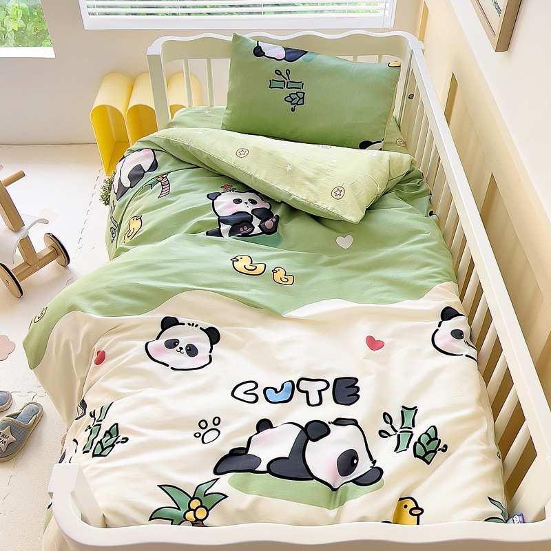 Wholesale cotton kindergarten quilt three-piece children's bedding nursery baby nap kindergarten bedding