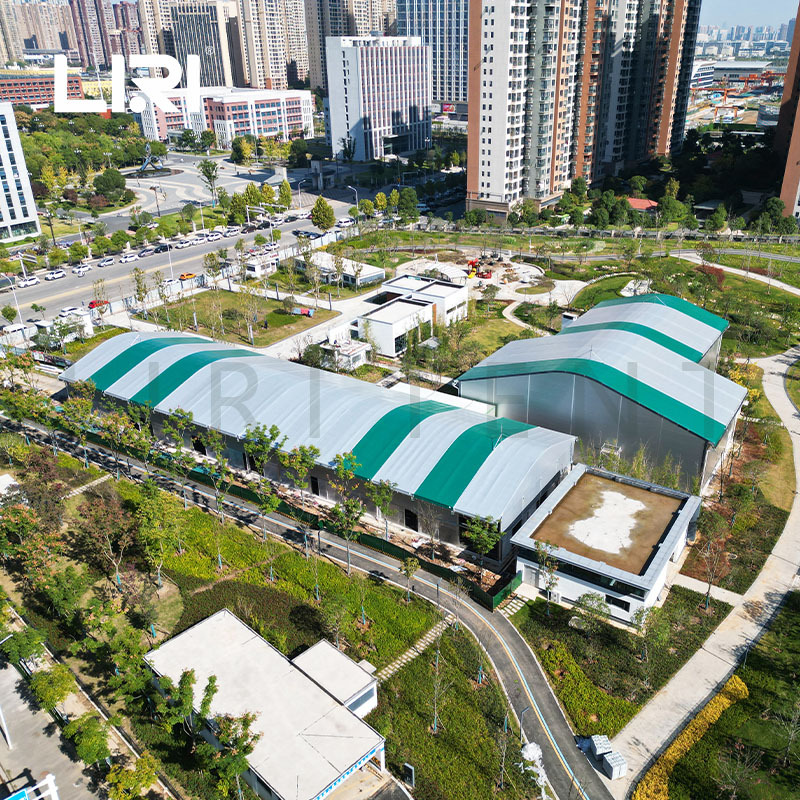 丽日江苏大型弧顶装配式室内篮球场帐篷体育赛事活动大棚体育篷房
