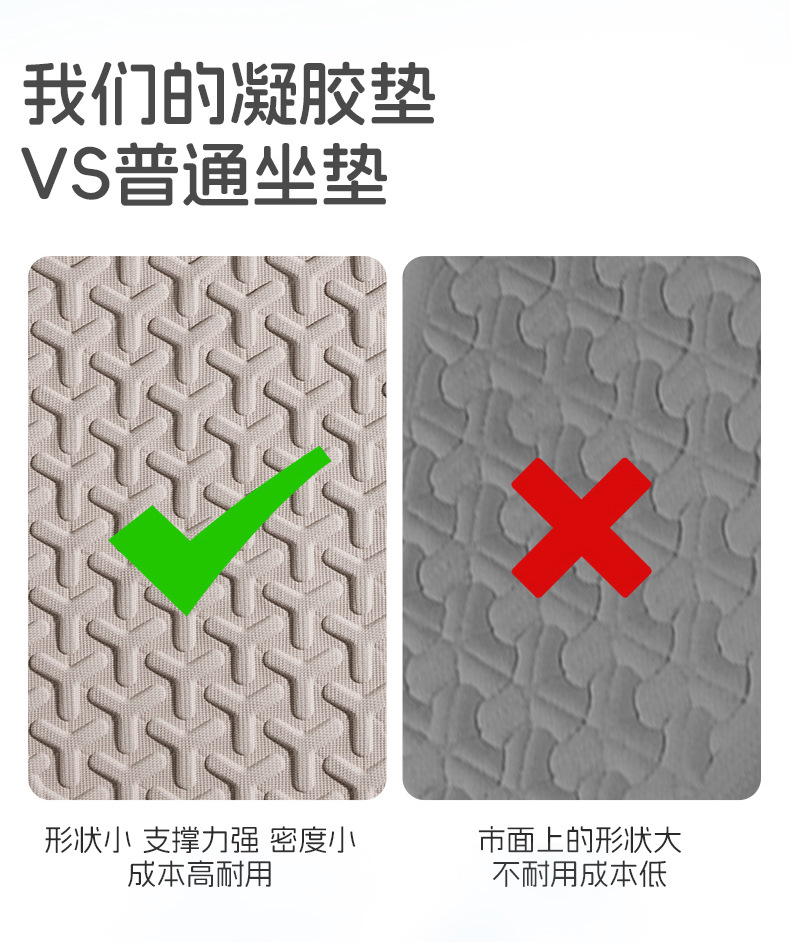 Suitable for Tesla Modely Car Seat Cushion Summer Cooling Pad Gel Seat Cushion Honeycomb Cooling Pad Breathable Fart Pad