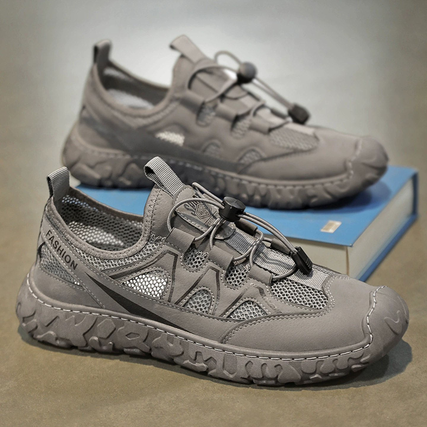 Мужская обувь для охраны труда, новые летние дышащие туфли с полой сеткой, мужская нескользящая износостойкая спортивная обувь, повседневная рабочая обувь, кроссовки