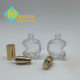 Spot 10ml Spray Perfume Bottle Transparent Apple-Shaped Glass Bottle Portable Sample Essential Oil Essence Bottle