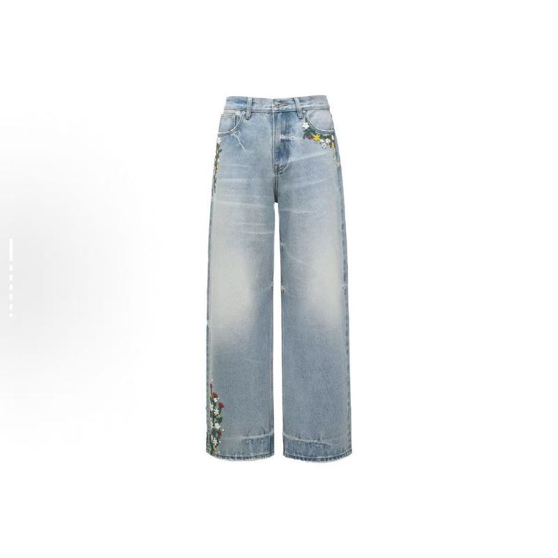 现货 GOODBRAND 藤蔓环绕水洗轻奢时尚高级感长裤牛仔裤 男女同款|undefined
