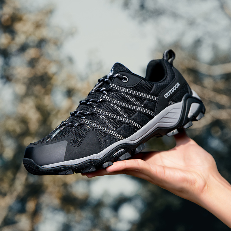 Zapatos de montaña al aire libre para hombres primavera y verano nuevos zapatos de senderismo al aire libre transpirables antideslizantes y desgaste zapatos de retroceso para hombres y mujeres