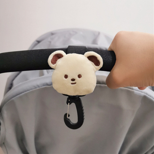 ins Korean style bear rabbit stroller Velcro buckle umbrella stroller stroller walking artifact stroller accessories hook