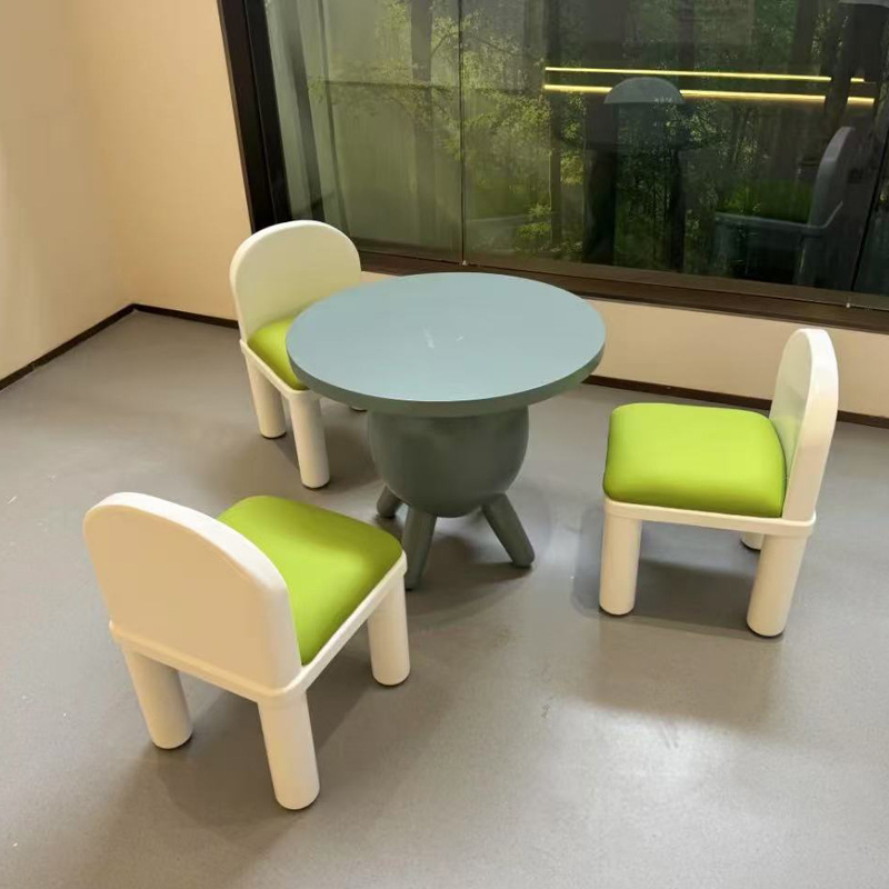 Early Education Children's Handicraft Table Sales Office Mezzanine Children's Activity Area Play Table and Chairs Library Reading Table