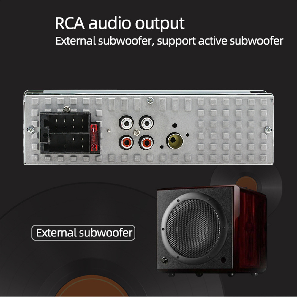 12V Single-Cylinder Car Mp3 Short Colorful Light Bluetooth Mobile Phone Smart App Control Player Fm Radio