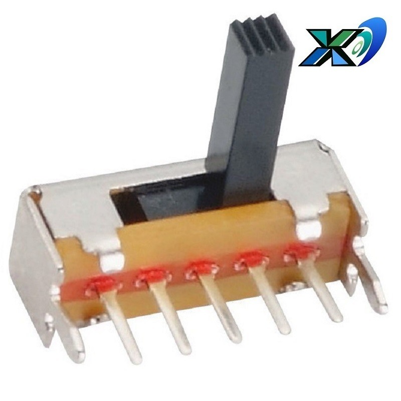 单排三档拨动开关3档  3档滑动开关1P3T  卧式3位拨码开关侧拨