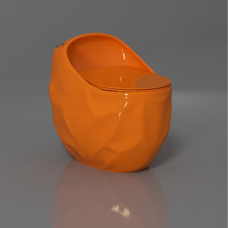 クリエイティブレリーフカラーセラミック便器超旋風サイフォン式静音便器便器家庭用便器外ピン|undefined