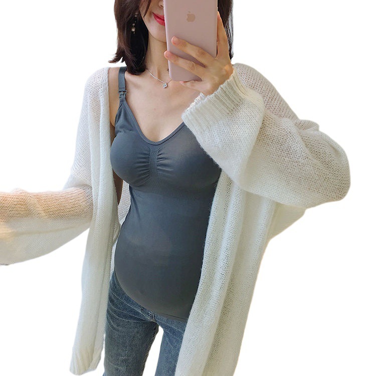 怀孕期无钢圈开上扣背心孕妇哺乳吊带背心女厂家严选批发工厂跨境|undefined
