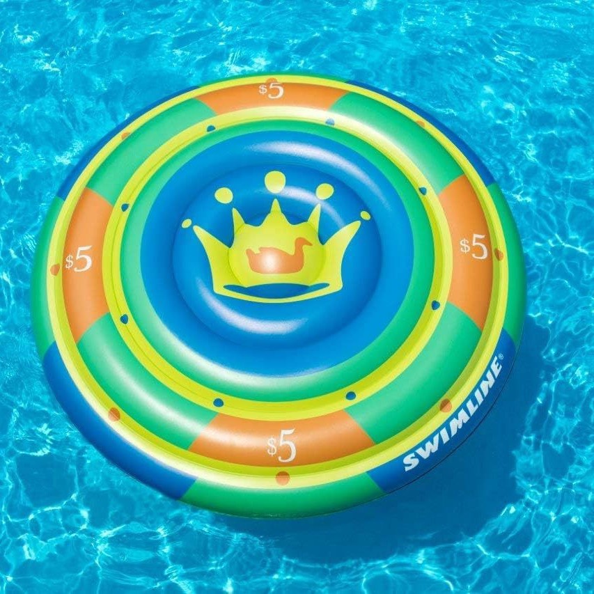 Customized New Inflatable Chip Floating Leaf Floating Bed Water Inflatable Toy Dice Floating Lounge Chair Fruit Air Cushion