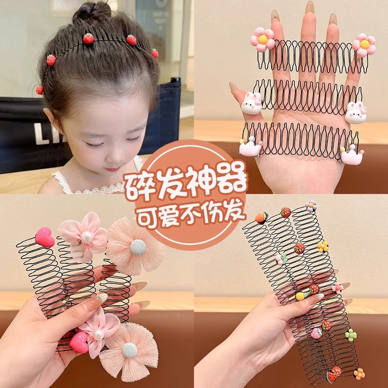子供用ヘアバンド、前髪ヘアピン、女性用2025年新作後頭部ヘアピン、ヘアコーム、ヘアピン|undefined