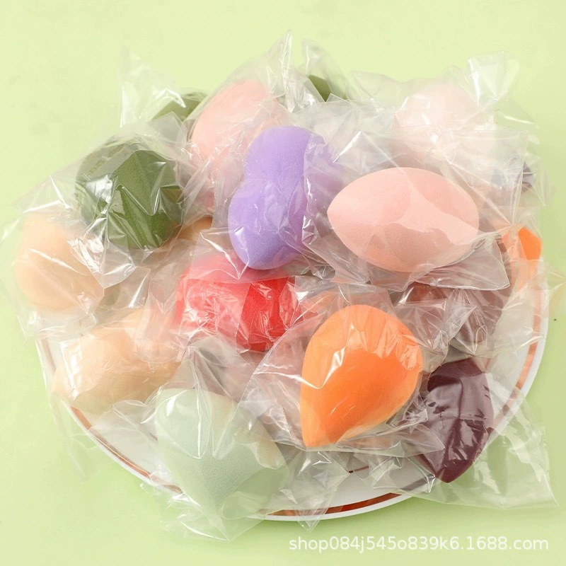 Спонж для макияжа Beauty Egg, двухцветный мраморный рисунок, использование сухое и влажное, супермягкий 0.009 кг