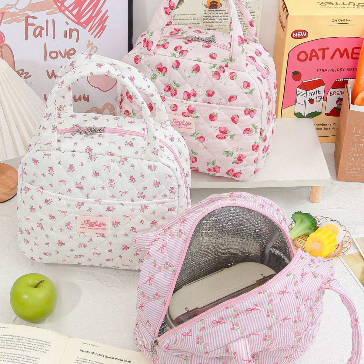 Bolsa Térmica Porta Alimentos de Poliéster Aislado y Portátil para Picnic