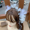 Hair accessory suitable for photo sessions for bride with tassels