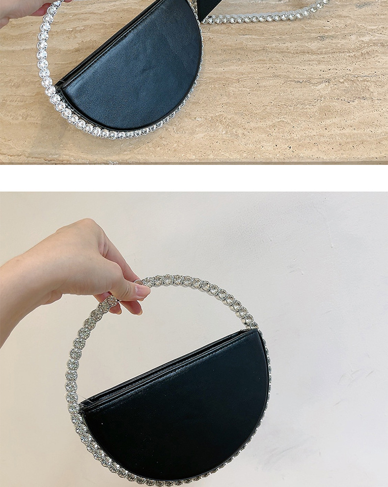 699g Weight Polyester Lining Material Zipper Closure Type Top Handle Strap Type Handbag, Evening Bag Bags Type Holiday, Party Occasion Pu Leather Material Color Block Pattern All Seasons Season Women's Gender Elegant Style Heart-shaped Shape Pu Leather Color Block Heart-shaped Evening Bags 4