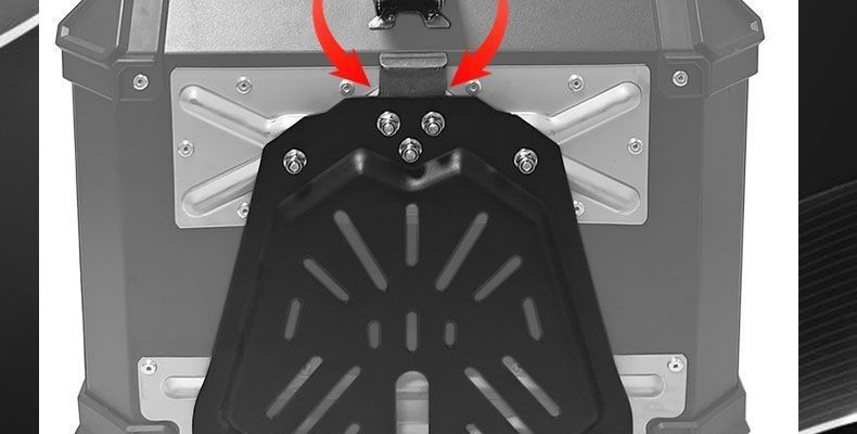Electric vehicle mini 581013 ultra-thick 15L aluminum alloy tail box for motorcycle, small size