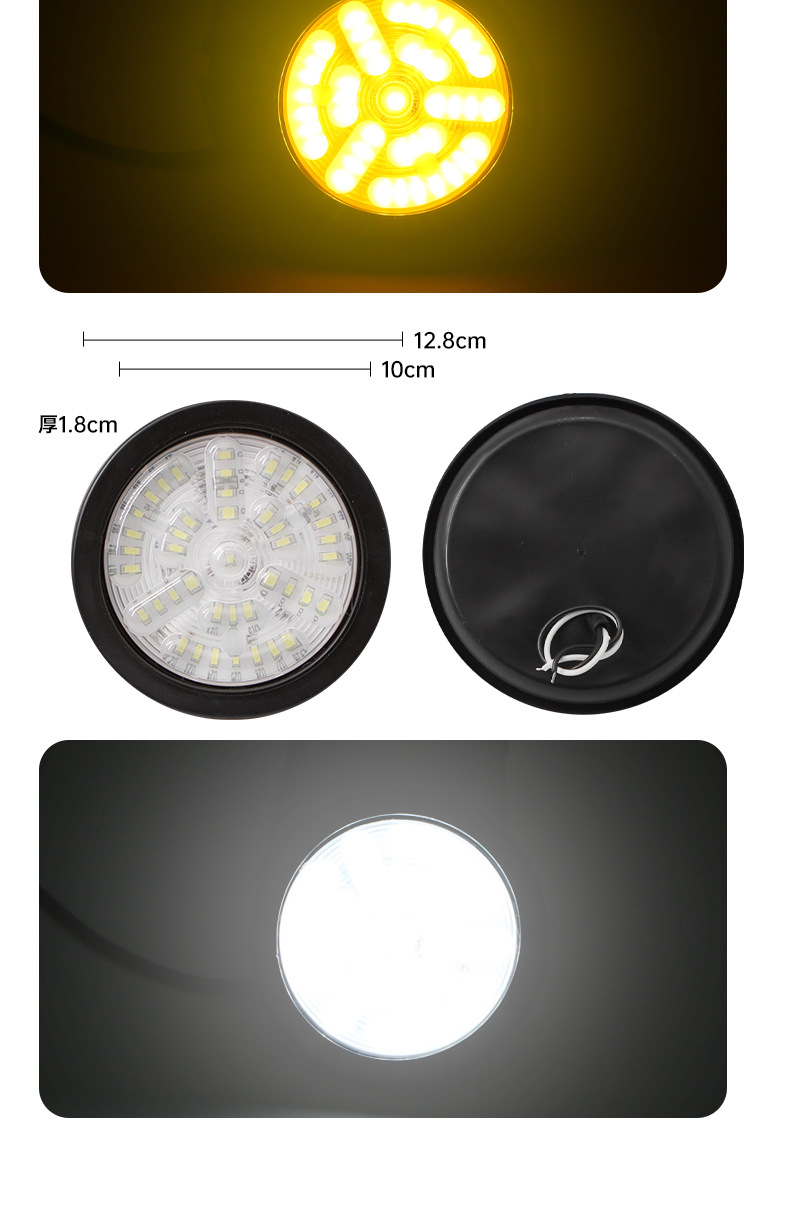 Manufacturer Truck Led Tail Light 24V Cimc Trailer Led Rear Tail Light Rubber Light Accessories Large Truck Oil Tanker Tail Light