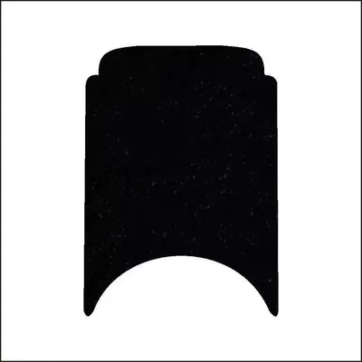 Accessories Thickened Foot Pad No.9 — Electric vehicle foot mat - pure-black-comes-with-velcro