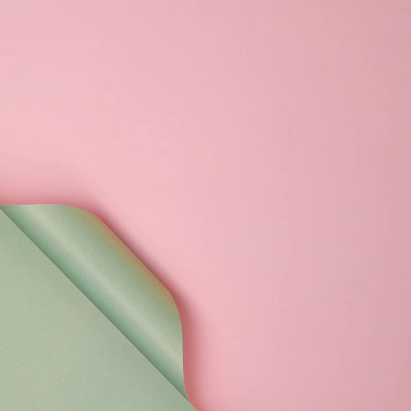 Papel de embalaje de flores al por mayor material de floristería ramo material de papel de embalaje material de embalaje papel de embalaje impermeable papel de doble cara bicolor Ouya