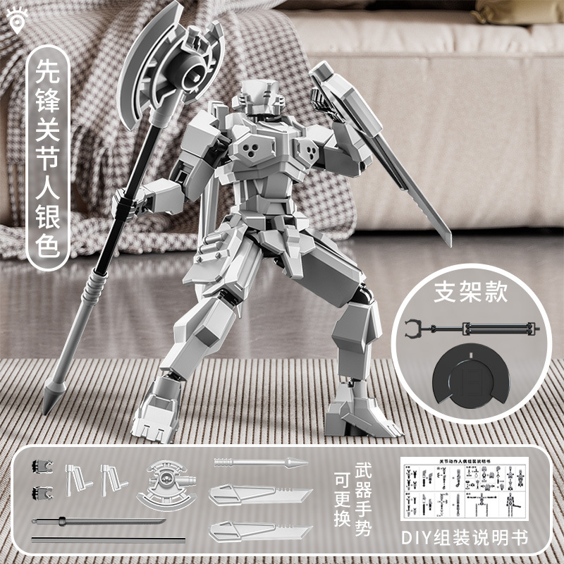 Juguete de modelo multiarticulable multi-mórfico transfronterizo ángel articulado humano descomprimido robot de quinta generación