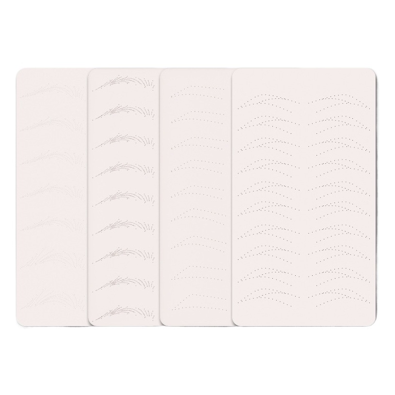 Embroidery Long Practice Leather Eyebrow Fake Leather Eyebrow Eyes Silicone Simulation Dotted Eyebrow Skin Contour Line Eyebrow Imitation Leather