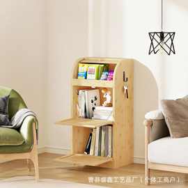跨境木制厨房水果蔬菜收纳架木质多层土豆收纳箱实木面包收纳架