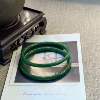 Dark green jade bracelet
