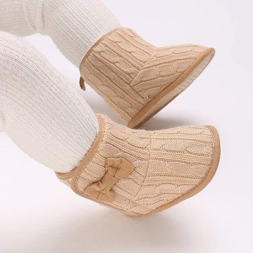 Toddler shoes 0-1 years old Toddler shoes Winter girls 'shoes Soft sole Warm snow boots Baby shoes 