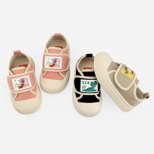 Disney  new autumn baby and child cute cartoon soft-soled canvas shoes anti-kick non-slip shoes for boys and girls