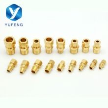 厂家直供卡套接头系列快装卡套式接头配件外牙黄铜卡套接头系列