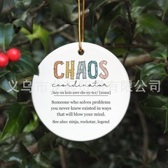アマゾン热い贩売セラミックストラップオフィス装饰クリスマスツリー装饰祭りお祝い记念車内装饰