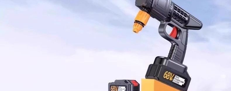 Lithium-ion battery-powered high-pressure washer for home use, wireless car washer, car washing tool, high-pressure water gun, lithium-ion battery-powered sprayer