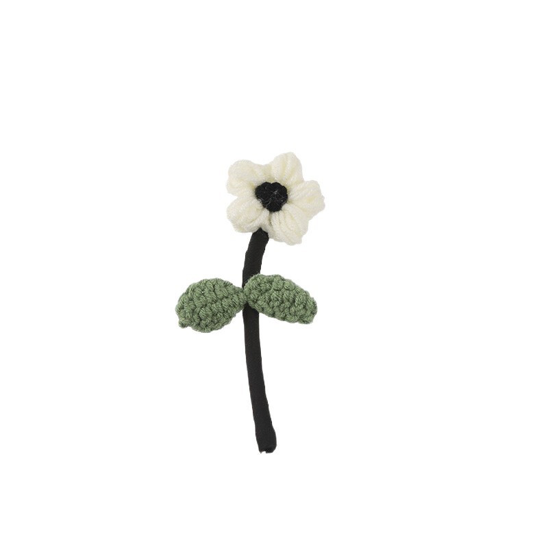 韓国版のかわいいインスタイルミルクコットンの枝、葉、花、手作りDIYウールかぎ針編み衣類アクセサリー|undefined