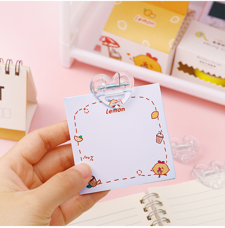 Student Snack Sealing Cute Mini Decorative Photo Transparent Love Clip display picture 1