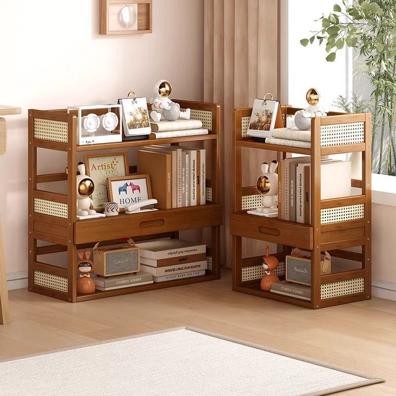 Desktop Storage Rack Bookshelf Office Computer Desk Multi-Layer Storage Rack Shelf Home Floor-Standing Storage Rack