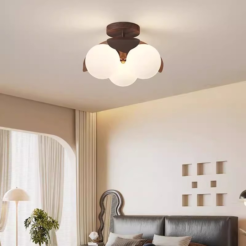 Iluminación principal de dormitorio de estilo medio, sala de estudio, habitación de niños, lámpara de techo LED, sensación de alto nivel, sala retro francesa, lámpara de restaurante