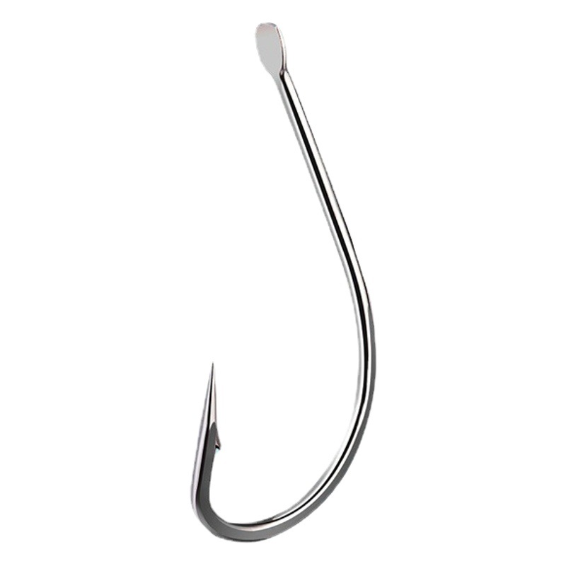 Maruji fish hook long handle crooked mouth flat head barbed hook thin hook crucian carp carp perch sea fishing hook fishing gear wholesale