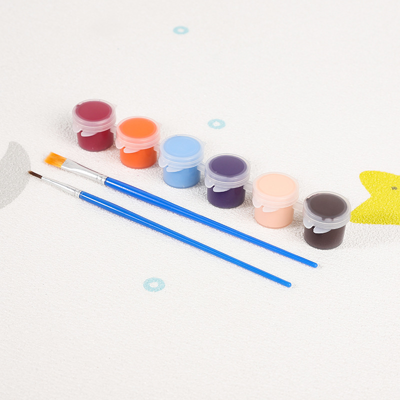 メーカーは子供用アクリル絵の具 12 色 6 連体学生アート絵画着色石膏人形絵の具ストリップを供給しています|undefined