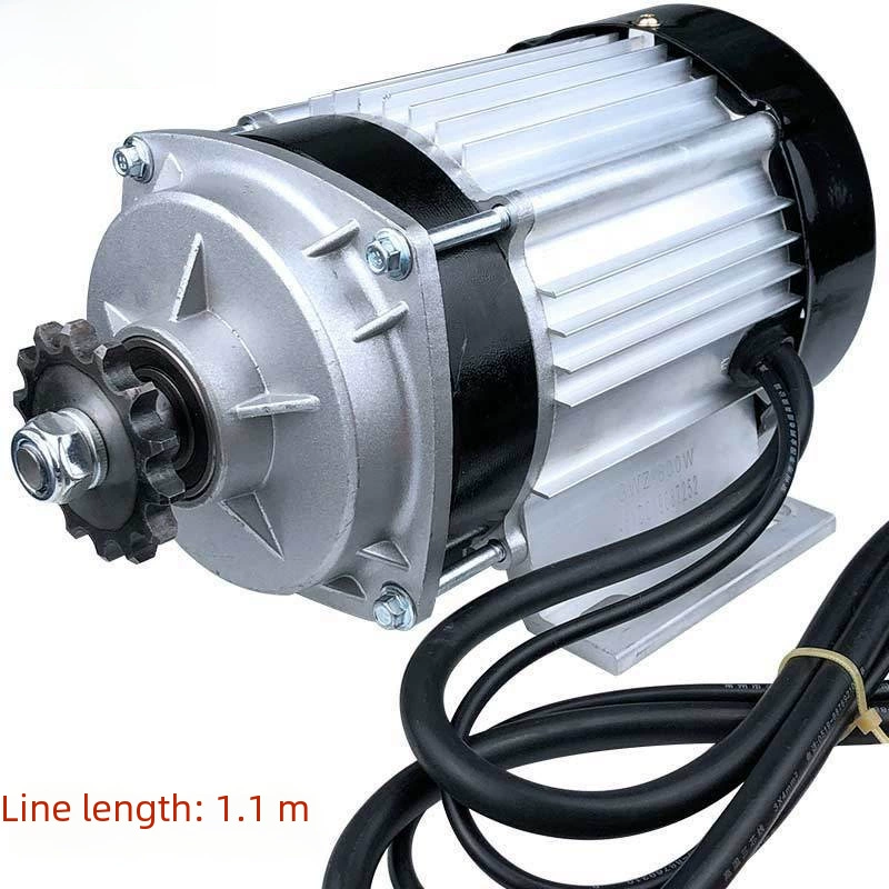 Электрический трёхколёсный бесколлекторный двигатель, 60V, 550W, 800W