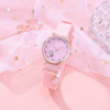 Fuchsia watch, cartoon pendant, quartz watches, simple and elegant design, wholesale