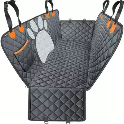 Car Anti-Dirty Dog Mat, Other Automotive Interior Supplies - foot-style-orange-and-black