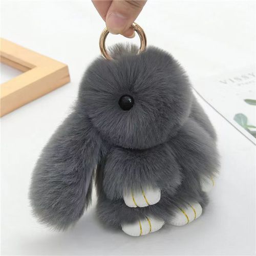 Cute Rabbit Plush Rabbit Bag Pendant Plush Jewelry Pendant Imitation Rex Rabbit Keychain Pendant