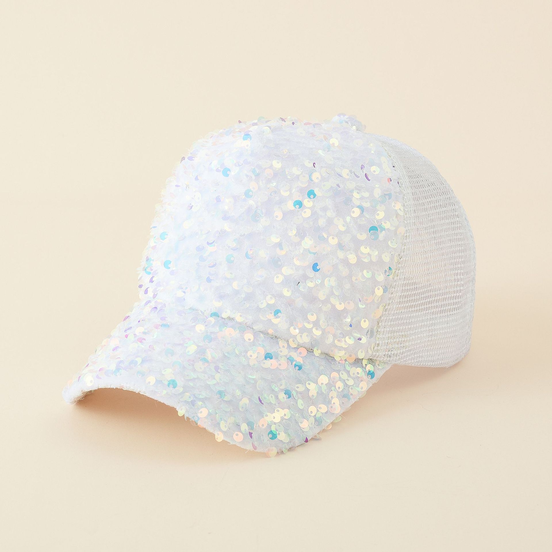 Nueva gorra de béisbol estilo coreano de las mujeres de moda con lentejuelas gorra de verano malla transpirable protección solar sombrero de sol nuevo viaje de las mujeres
