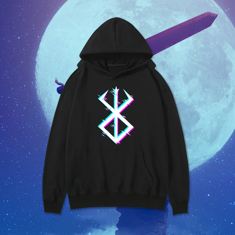 Swordwind Legend Anime Periférico Suéter con capucha Marca Warrior Segunda dimensión Sudadera con capucha suelta casual europea y americana